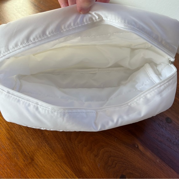 White Puffer Quilted Cosmetic Bag - Picture 6 of 6